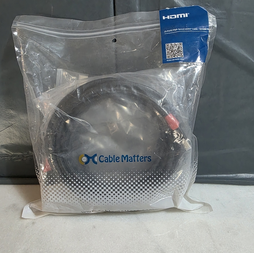 Cable matters 3 cable Color Pack, 10 Ft High Speed HDMI Cable